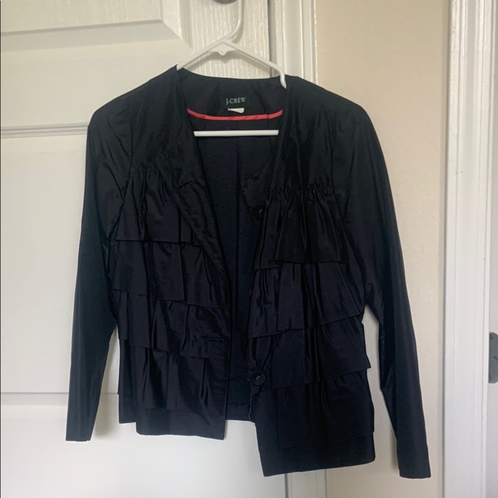 J. Crew Navy Blazer Elegant Suit Jacket 2